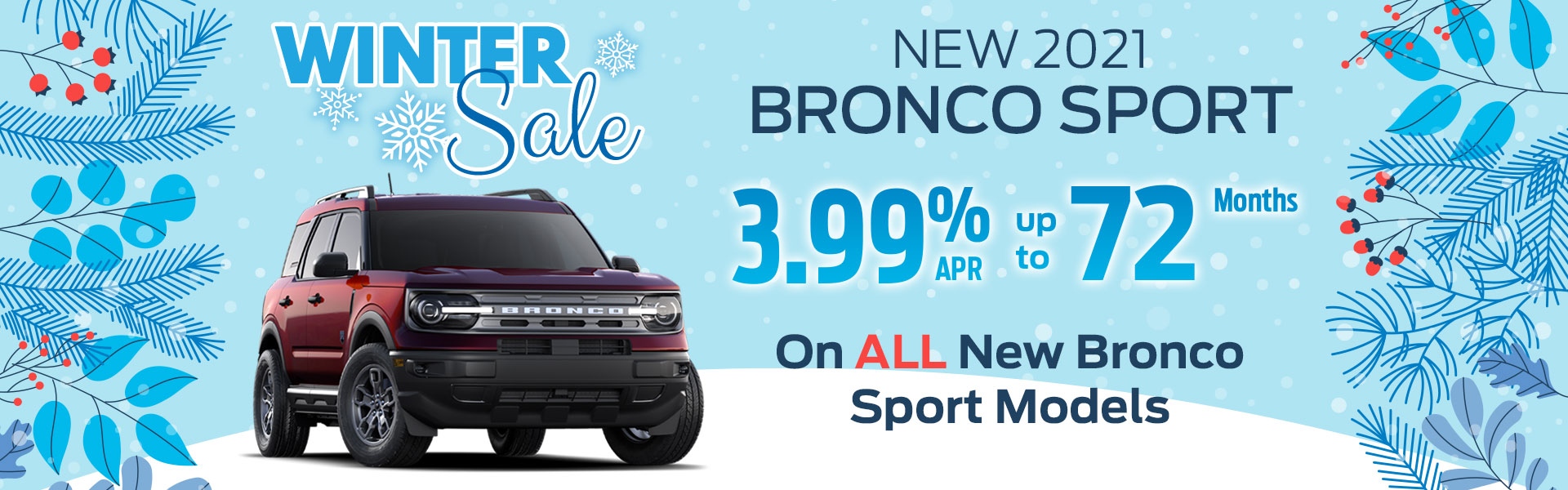 2021 Ford Bronco Sport Winter Sales Event