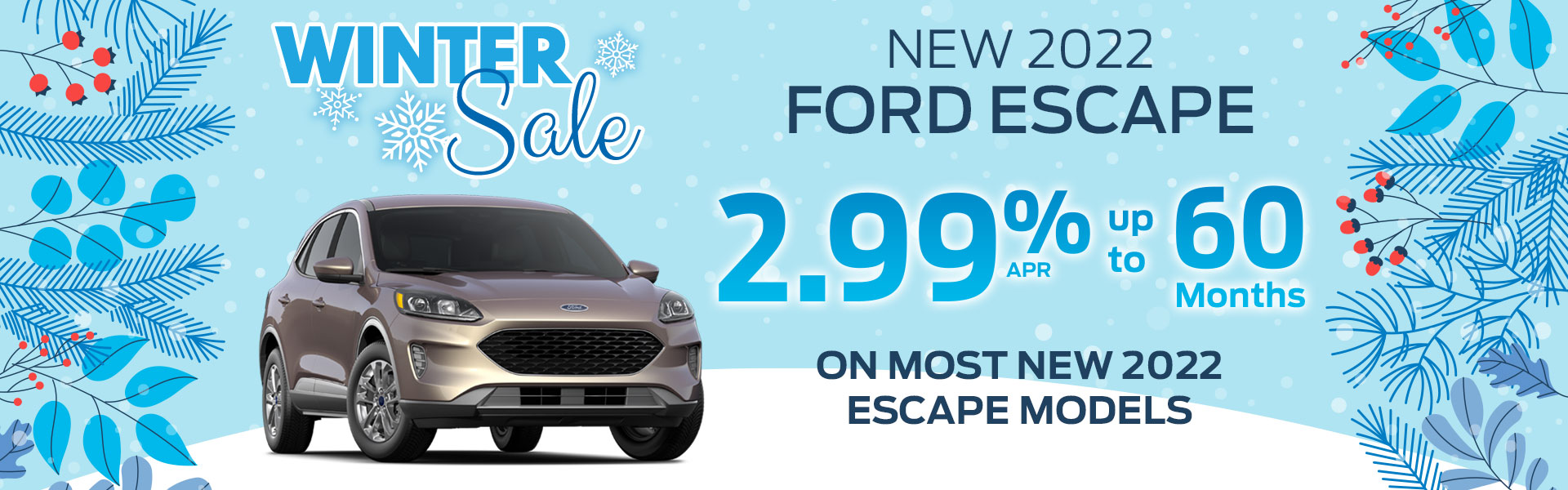 2022 Ford Escape Winter Sales Event