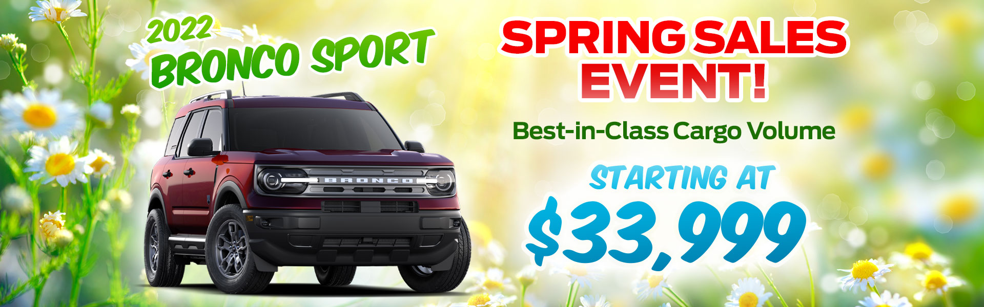 2022 Ford Bronco Sport Spring Sales Event