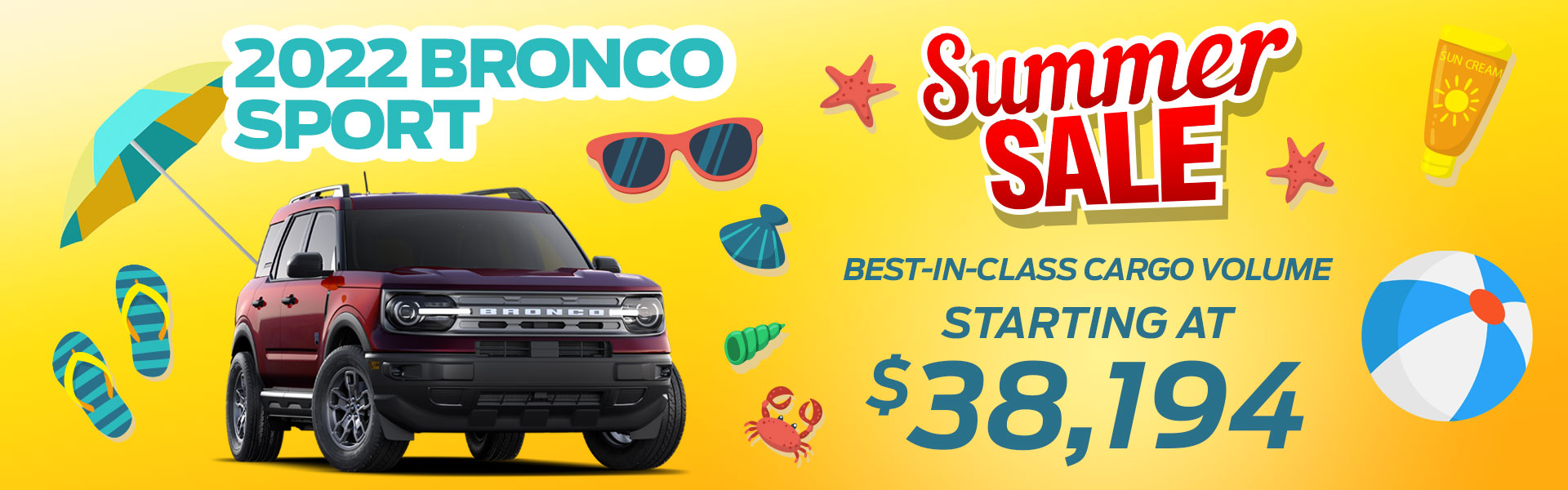 2022 Ford Bronco Sport Summer Sales Event