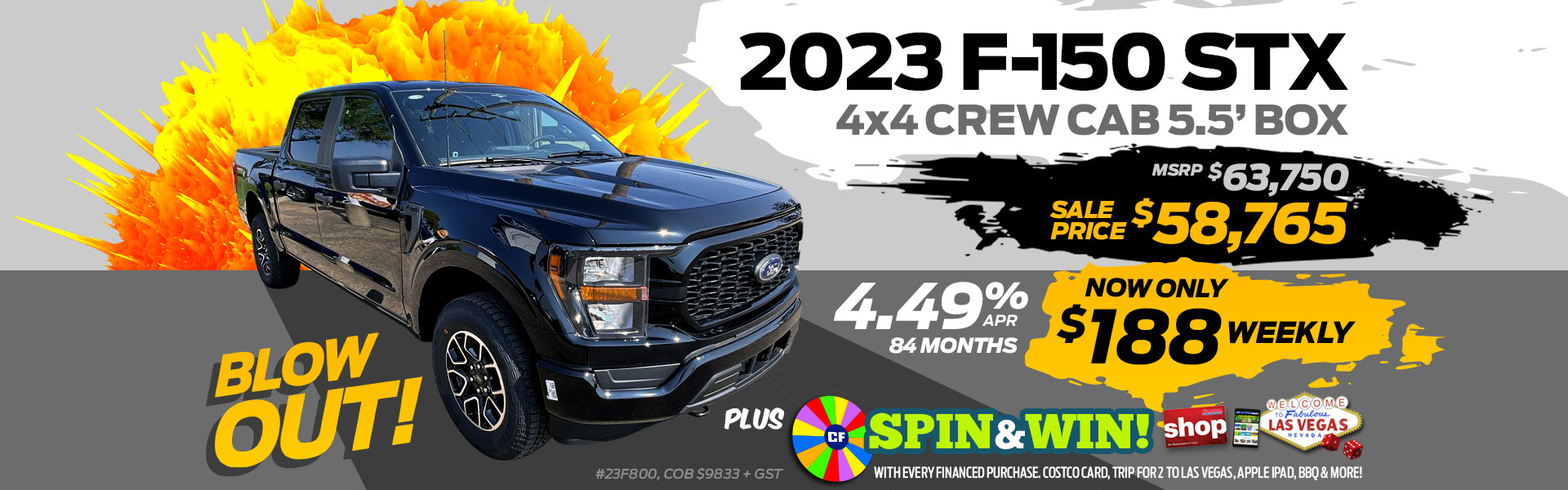 2023 F-150 STX CREW CAB 4x4 SALE!