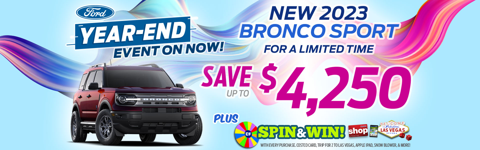 Year End 2023 Bronco Sport Sale!
