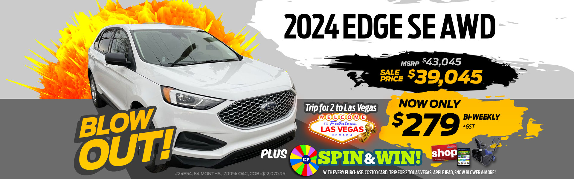 2024 FORD EDGE SE AWD BLOWOUT SALE!