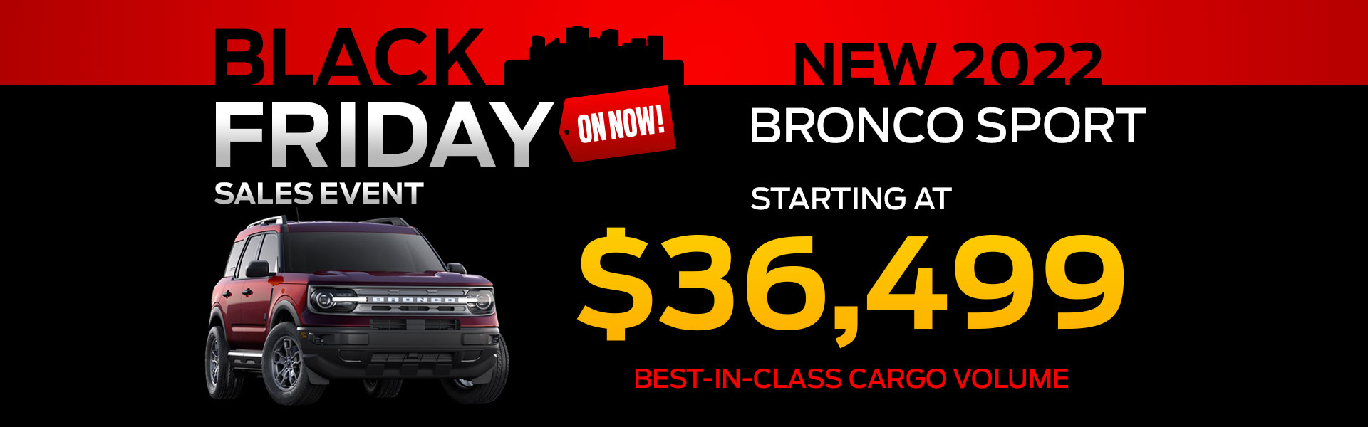 2022 Ford Bronco Sport Black Friday Sales Event