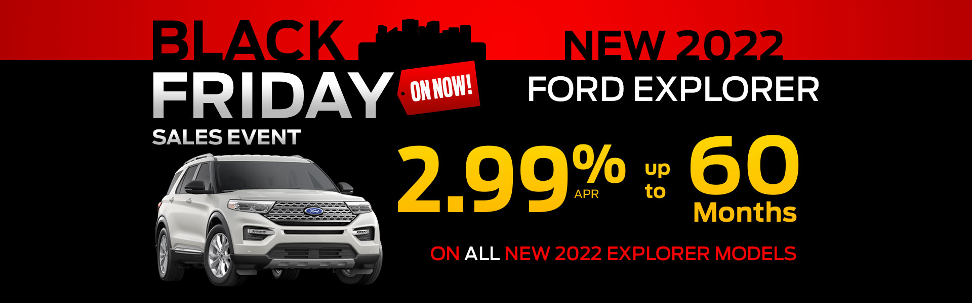 2022 Ford Explorer Black Friday Sales Event