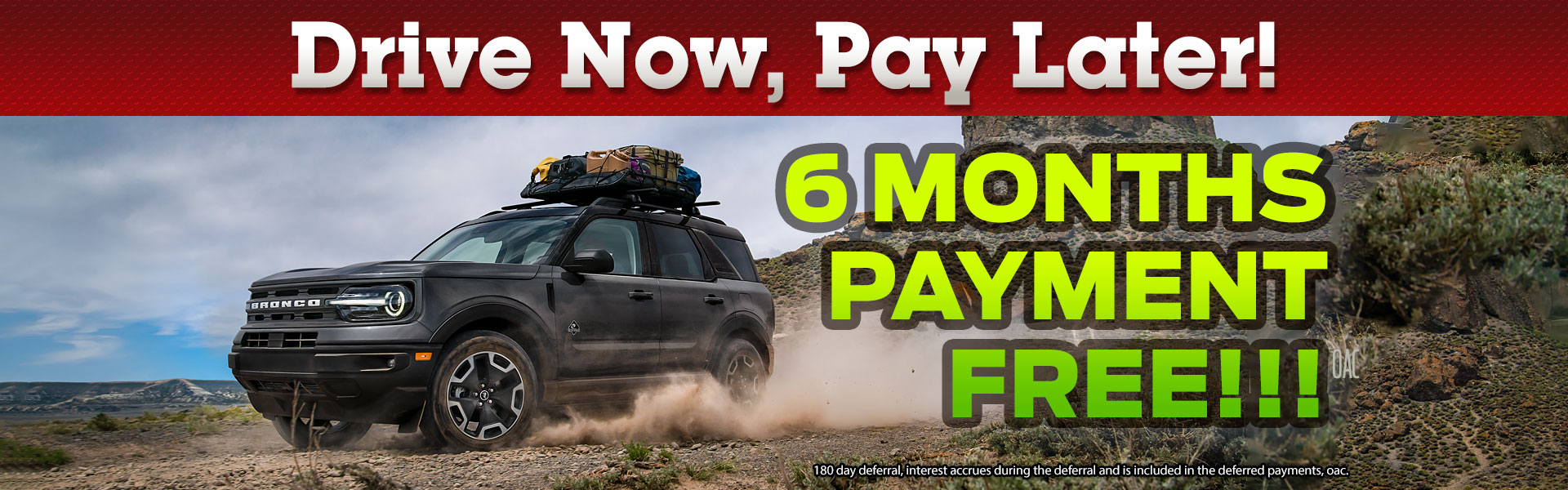 Drive Now, Pay Later!