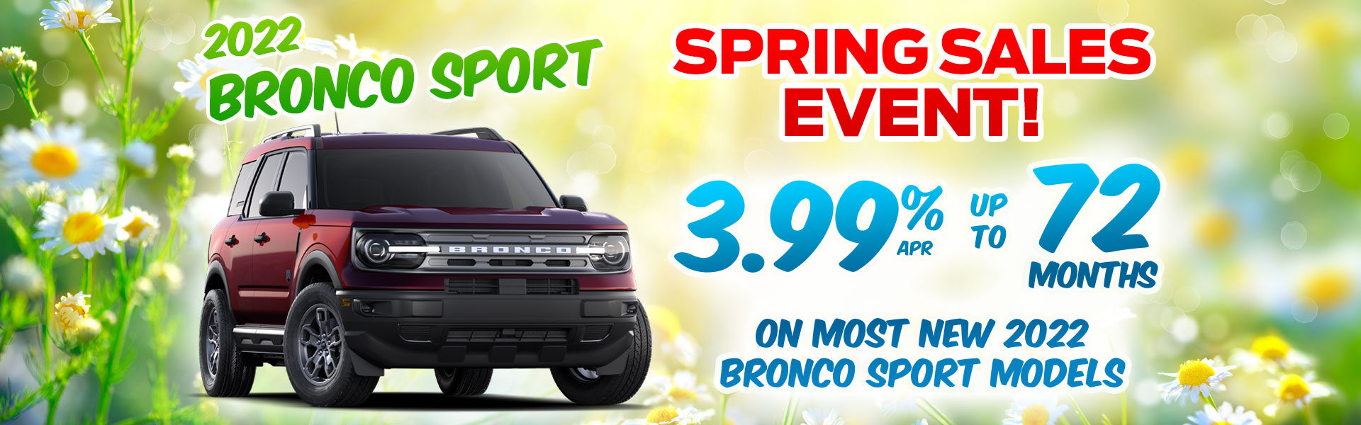 2022 Ford Bronco Sport Spring Sales Event