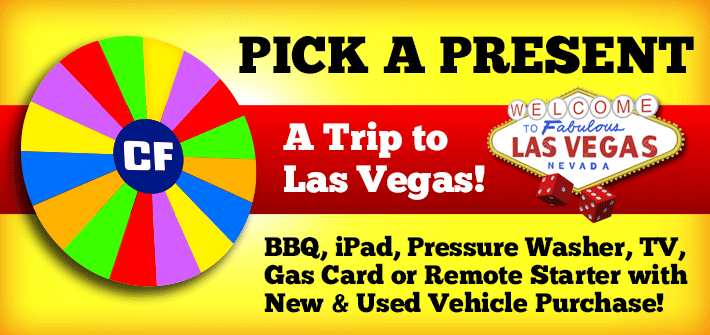 Pick A Present with New & Used Vehicle Purchases!