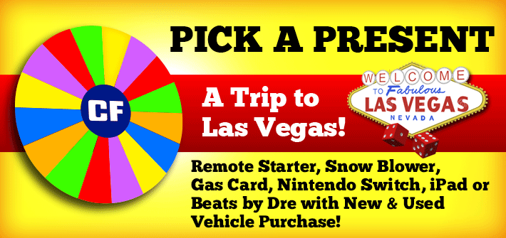 Pick A Present with New & Used Vehicle Purchases!