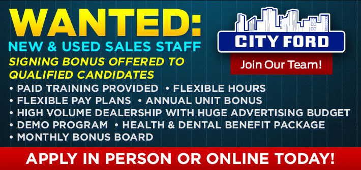 Sales Staff Wanted!