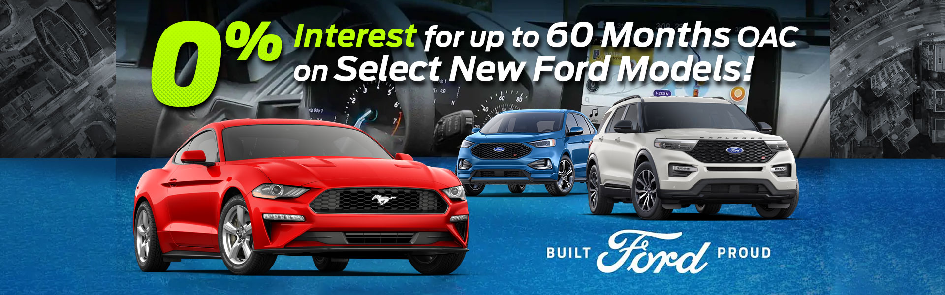 0% Interest up to 60 Months on Select New Ford Models!